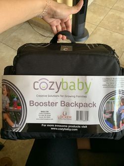  3 in 1 - Cozy Travel Booster Seat / Backpack / Diaper Bag for Your Toddler/Baby