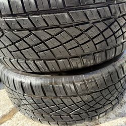 17”   2 used  tires continental  235/50R17