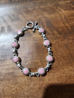 Silver pick bracelet