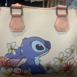 Loungefly Lilo & Stitch Floral Satchel Bag W/straps 