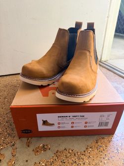 Brunt Ohman 6" Soft Toe Work Boots Size 10.5