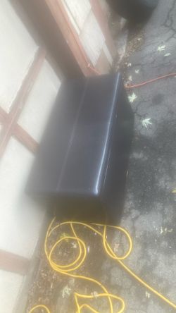 Black Storage Chest With Vinyl Outer Side