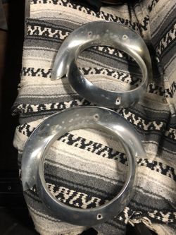 1957 Cadillac headlight bezels hot rod vintage car parts caddy lowrider custom