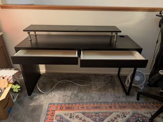 Ikea Micke Desk + Monitor Shelf