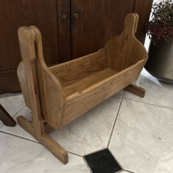 Wooden Swinging Babydoll Cradle $15