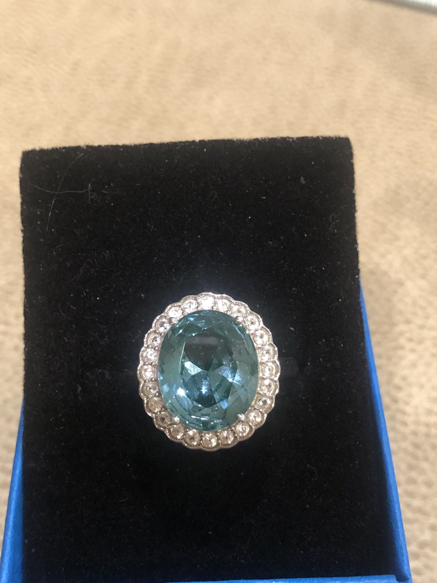Lab Green Spinel Ring