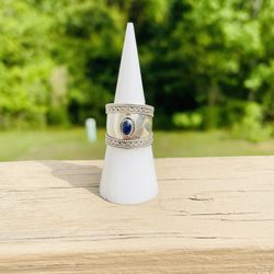 Vintage Sterling Ring with Lapis
