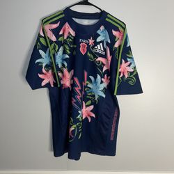Stade Francais Rugby Jersey Mens XL Blue Adidas