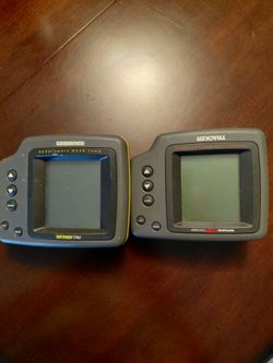 Two fish finder heads, only one's a hummingbird pro angler.The other is a tracker, one twenty eight wide