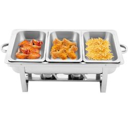 Stainless Steel 3 Compartments Chafing Dish $30