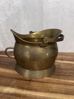Vintage Brass Coal Scuttle/Bucket