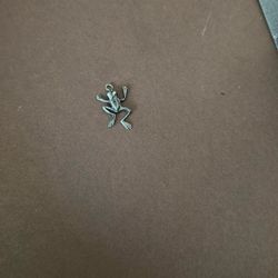 Silver Frog Charm