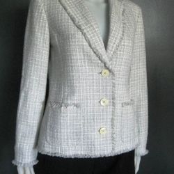 NEW Womens JONES NEW YORK Signature NEWPORT TANGERINE Tweed BLAZER JACKET Sz 12