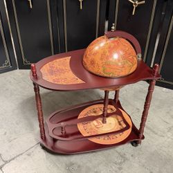 Brand New Globe Bar Cart with Wheels 