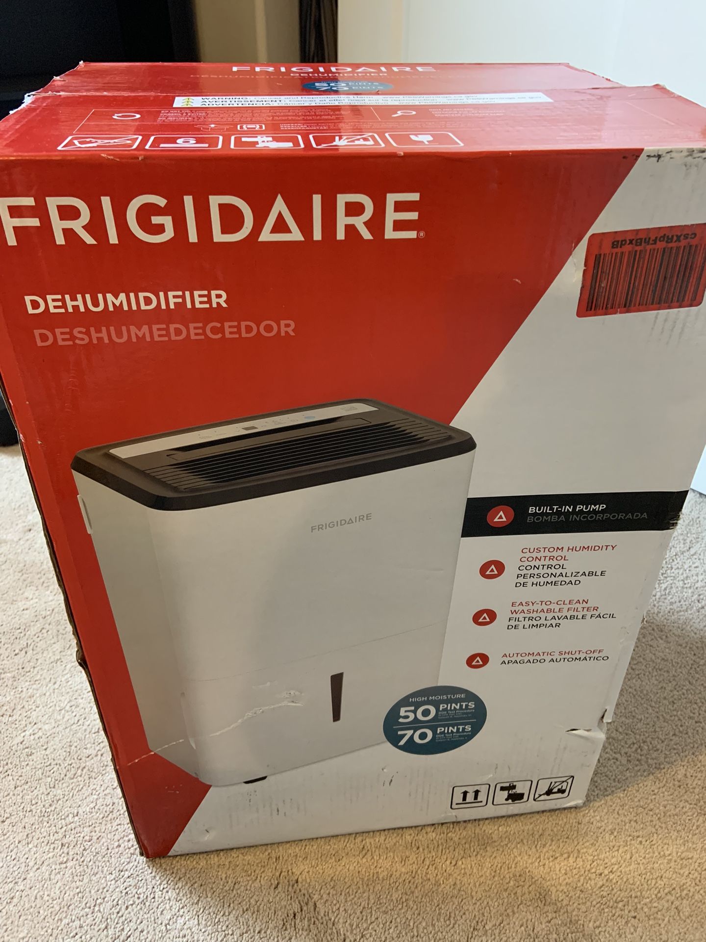 Brand New Frigidaire Dehumidifier 