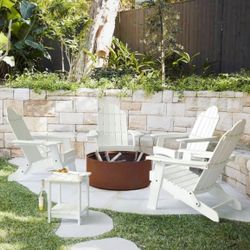 Lue Bona HDPS Adirondack Chair With Cup Holder 