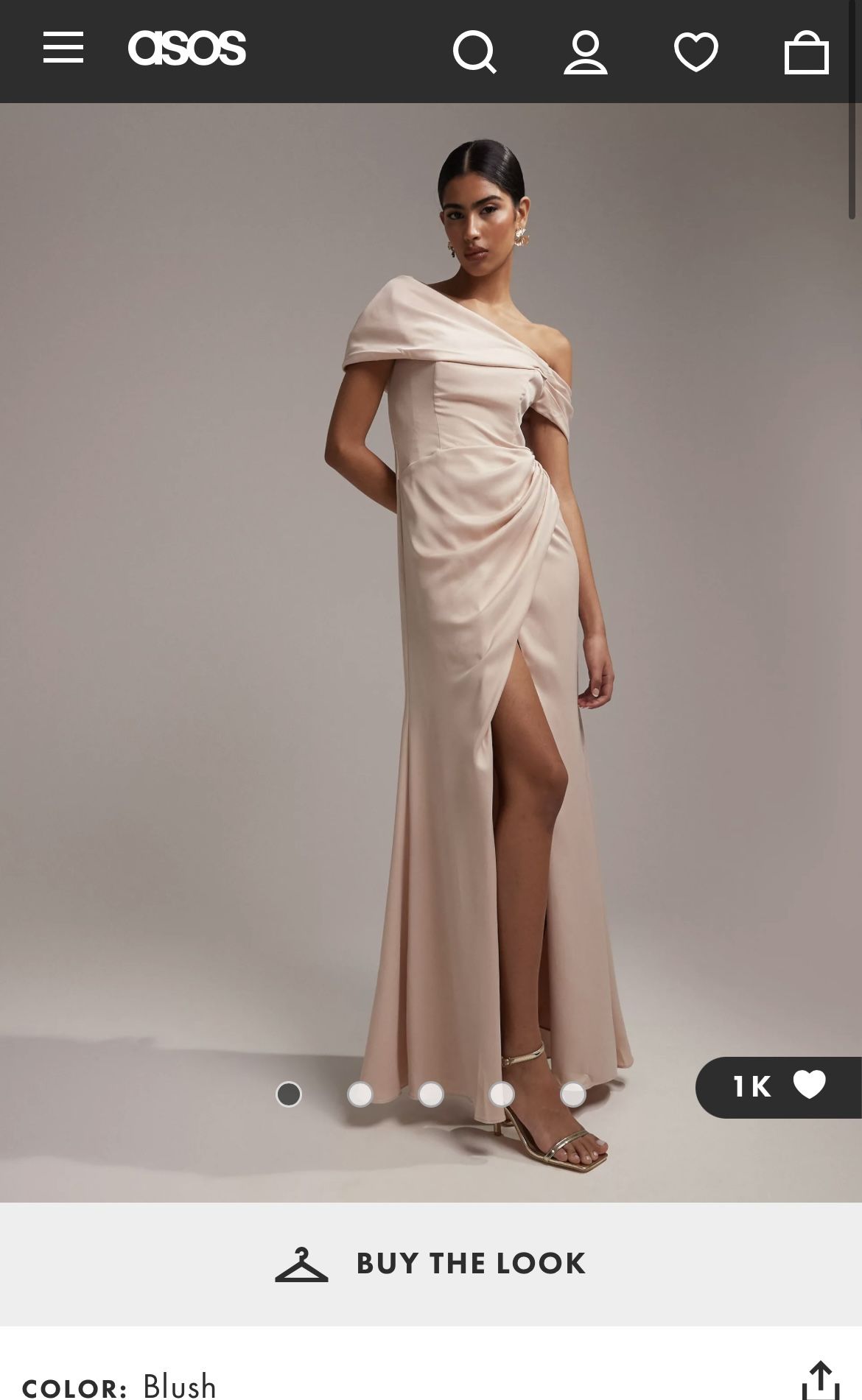 ASOS Blush Pink Bridesmaid Dress