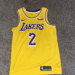 Rare Authentic Lonzo Ball Nike Wish Logo Lakers Jersey Gold Size M
