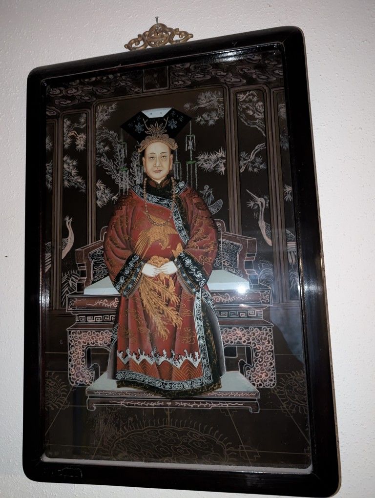 Chinese reverse glass painting