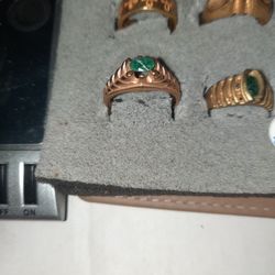 14k Gold .50 CT Emerald Cut Polished Oval 