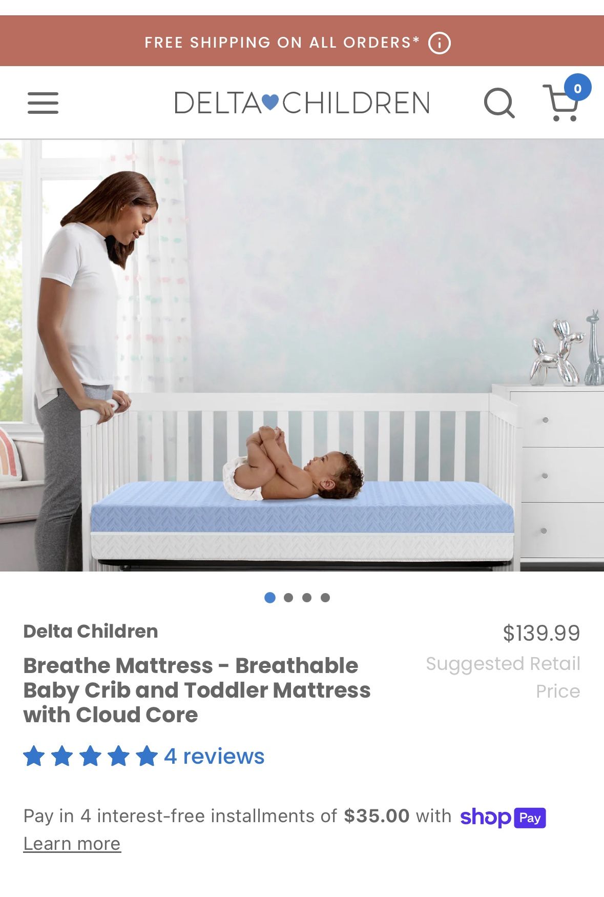 BRAND NEW Delta Children Baby & Toddler Mattress