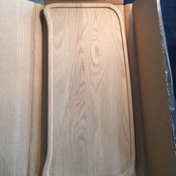 TWO - OAK HIGH CHAIR TRAYS - Unfinished
