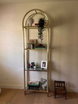 Mid Century brass  Étagère shelving unit