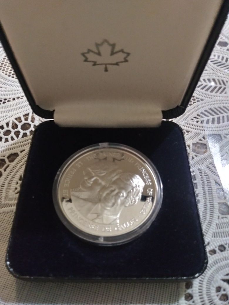 Prince and princesse silver coin