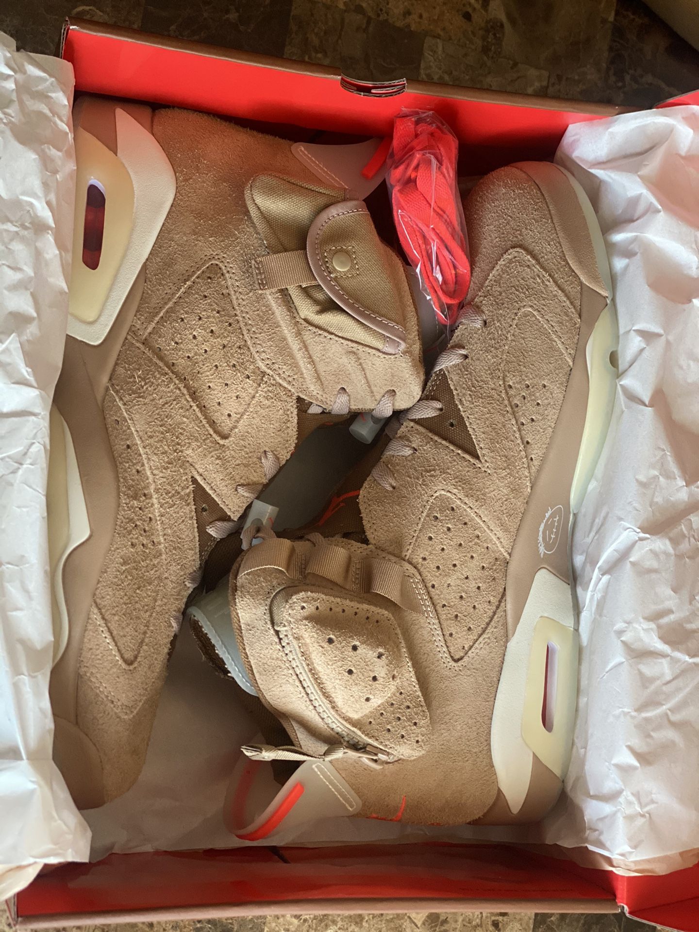 Travis Scott X Jordan 6 “British Khaki” Size 13