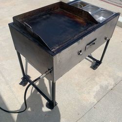Outdoor Propane Flat Top Griddle Cart