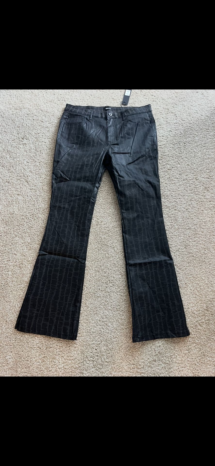 Waxed Flare Denim
