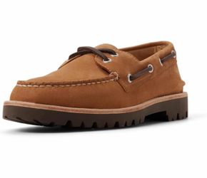 Sperry Men's Authentic Original Lug Boat Shoe, Nubuck Brown, 10