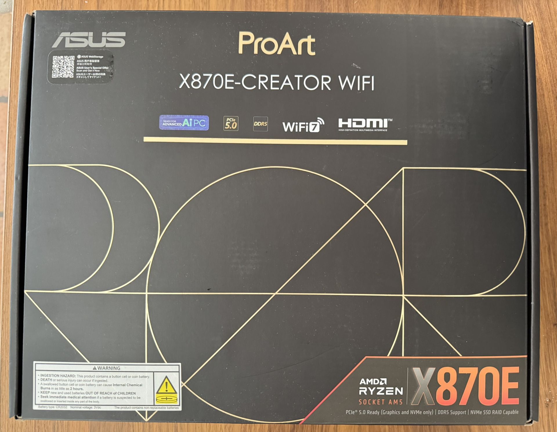 ASUS ProArt X870E Motherboard AM5 AMD Brand New