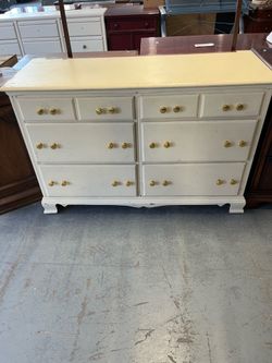 Real wood cream colored dresser (in store)
