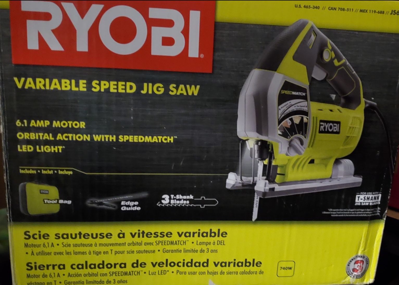 RYOBI Variable Speed Jig Saw