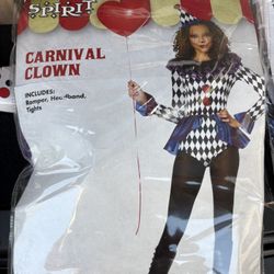 Women’s Carnival Clown Size Large 12-14
