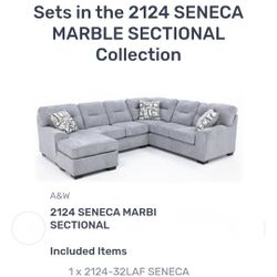 Sectional 3 PCs Grey And Cappuccino 