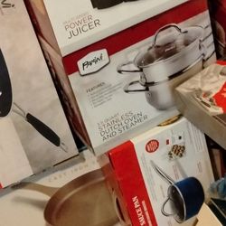 Pots Pans Casserole Dishes W Lids Coffee Pot Blender For Fruit  Smoothies