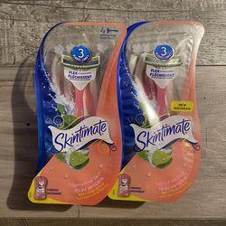 6 Different Kinds Of Skintimate Disposable Razors $4 Each Pack