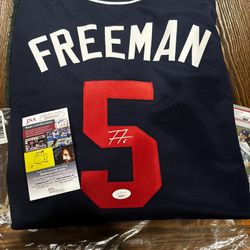 Freddie Freeman Custom Signed Jersey