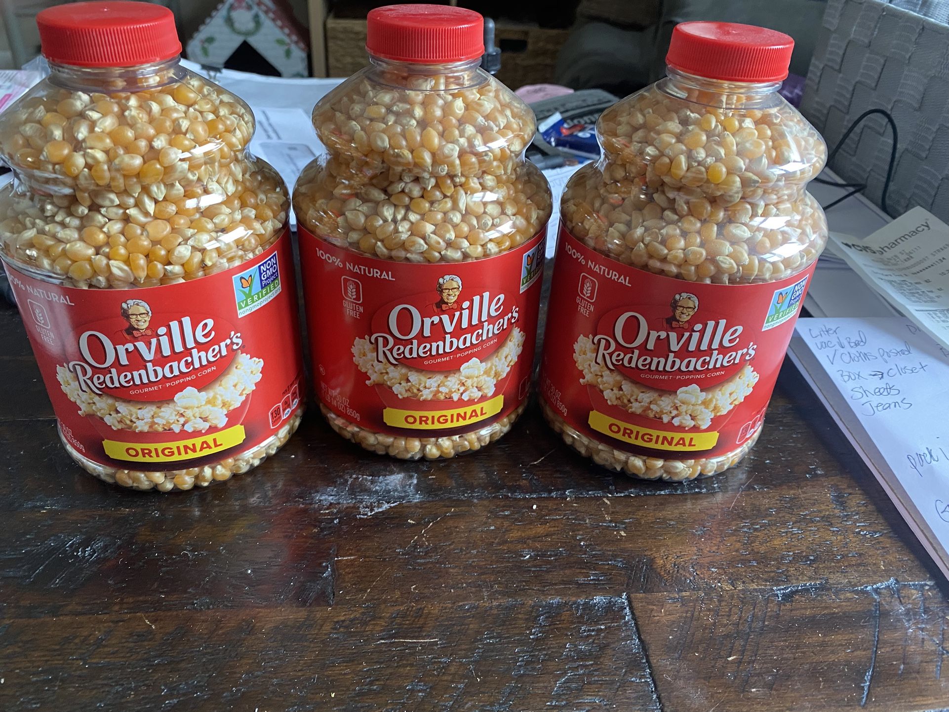 🍿Popcorn Kernels - Orville Redenbacher’s Original Gourmet Yellow, 30 Ounce X 3 (NEW)