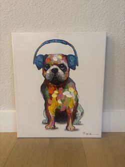 Dog Wall Canvas Kids Decor 