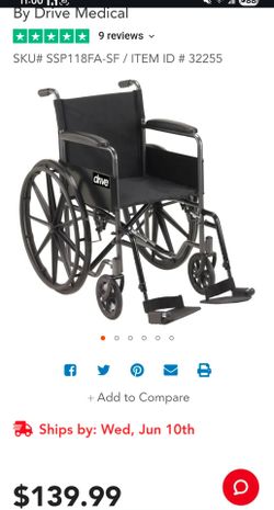 Folding Transport Wheelchair
