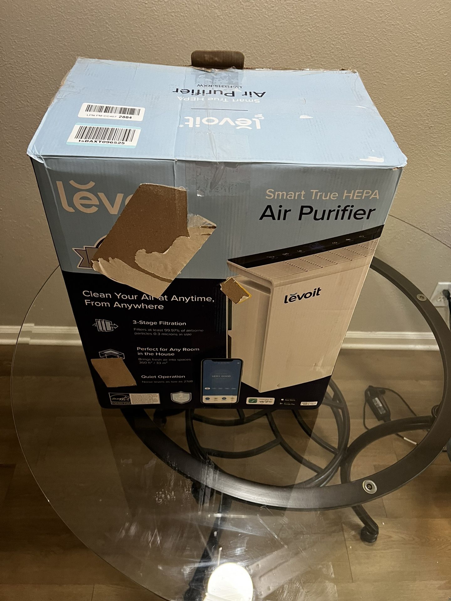Levoit Smart Wi-Fi True HEPA Air Purifier