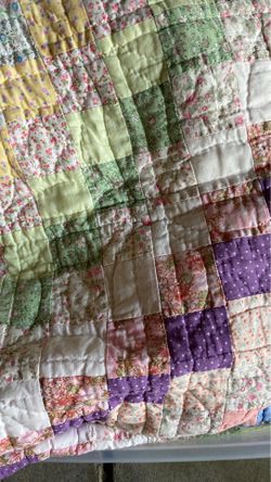 Old old handmade quilt