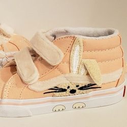 NEW Vans Velcro Bunny Carrots 9c Toddler Shoes
