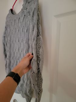  Guess Gray Sweater- Very Unique- Size Small
