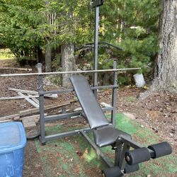 Bodysmith Weight Bench Workout Set.