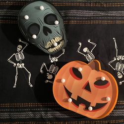 Set Of 4 LED Light Halloween Decorations