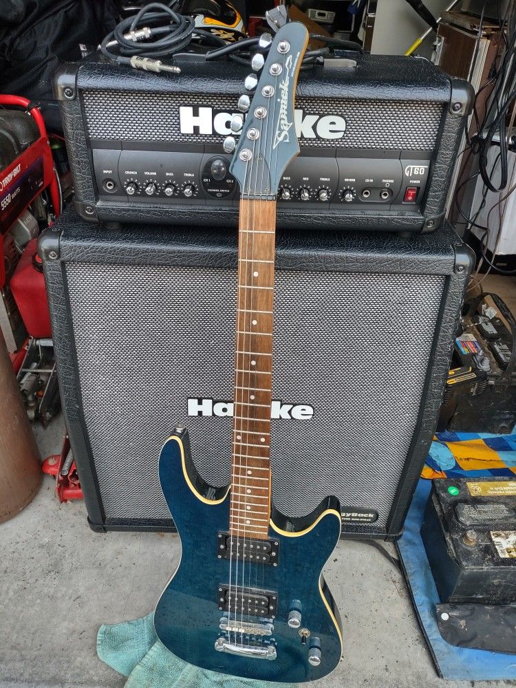 Hartke GT 60 Piggyback Mini Stack & Guitar